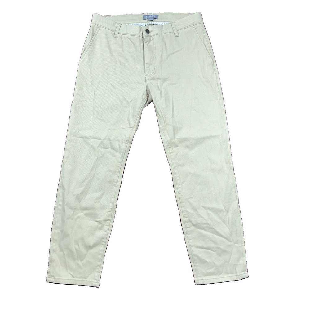 Ash & Erie Pants Mens 31x26 Baja Tan Everyday Chino Cotton